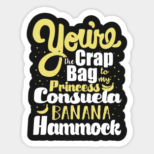 Friends. Princess Consuela Banana Hammock Sticker